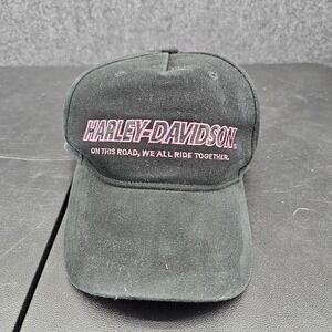 Harley Davidson Woman's Pink Adjustable Baseball Embroidered Cap Authentic HD